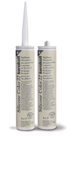 Sellante decorativo para baldosas y mosaicos, referencia Silicone Color de Kerakoll. Color: 22
